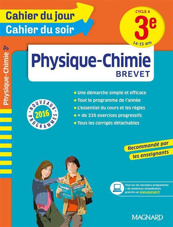 CAHIER DU JOUR/CAHIER DU SOIR - PHYSIQUE-CHIMIE 3E