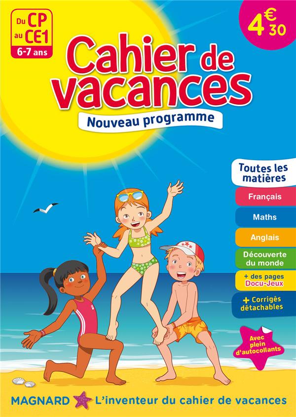 CAHIER DE VACANCES, DU CP AU CE1, ED. 2017