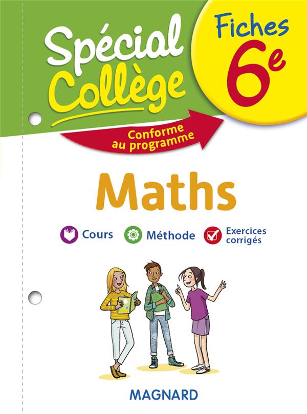 SPECIAL COLLEGE FICHES MATHS 6E