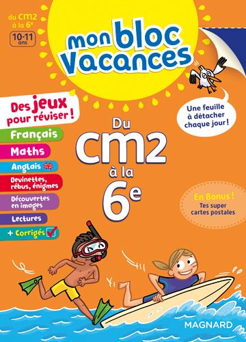 MON BLOC VACANCES CM2-6E