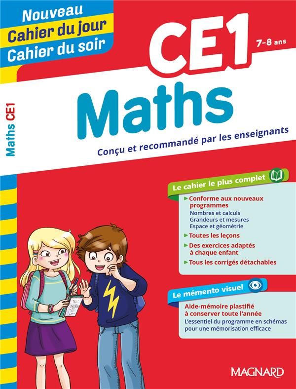 MATHS CE1 - CAHIER DU JOUR CAHIER DU SOIR