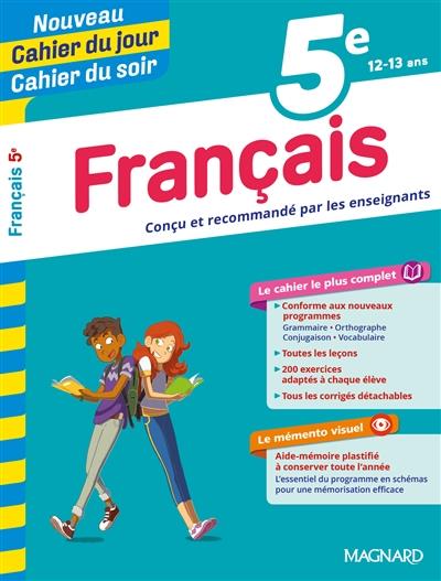 FRANCAIS 5E - CAHIER DU JOUR CAHIER DU SOIR