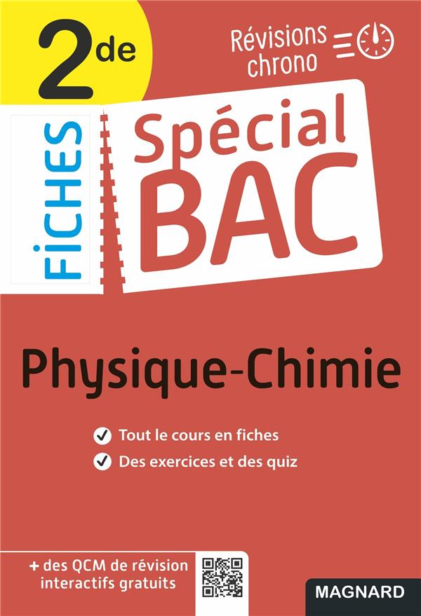 SPECIAL BAC FICHES PHYSIQUE-CHIMIE 2DE BAC 2024 - TOUT LE PROGRAMME EN 50 FICHES, MEMOS, SCHEMAS-BIL