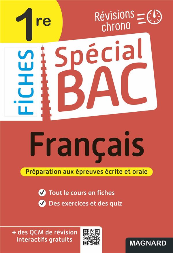 SPECIAL BAC FICHES FRANCAIS 1RE BAC 2024 - TOUT LE PROGRAMME EN 53 FICHES, MEMOS, SCHEMAS-BILANS, EX