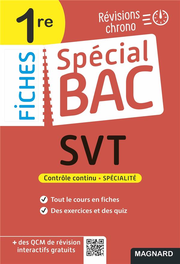 SPECIAL BAC FICHES SVT 1RE BAC 2024 - TOUT LE PROGRAMME EN 53 FICHES, MEMOS, SCHEMAS-BILANS, EXERCIC
