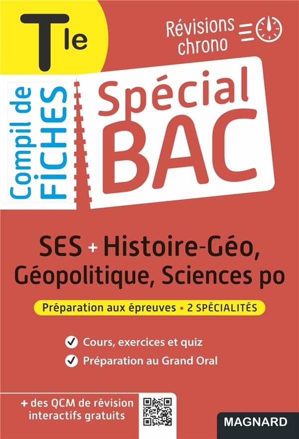 SPECIAL BAC COMPIL DE FICHES SES-HISTOIRE-GEO-GEOPOLITIQUE-SCIENCES PO TLE BAC 2023 - TOUT LE PROGRA