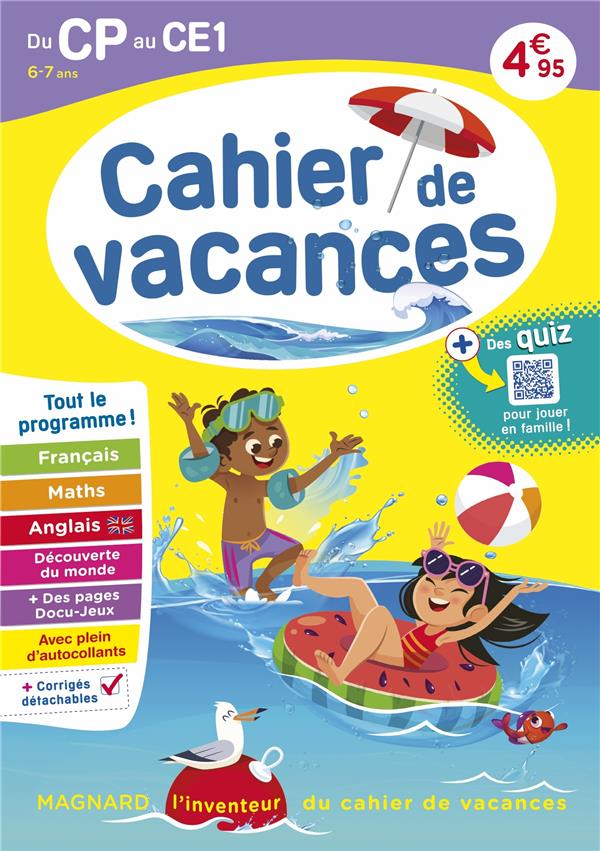 CAHIER DE VACANCES 2024, DU CP VERS LE CE1 6-7 ANS - MAGNARD, L INVENTEUR DU CAHIER DE VACANCES