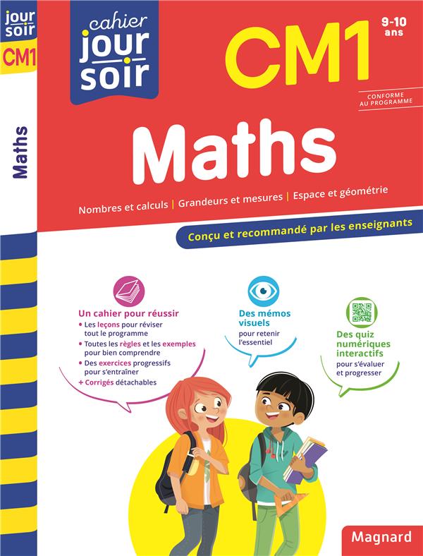 MATHS CM1 - CAHIER JOUR SOIR - CONCU ET RECOMMANDE PAR LES ENSEIGNANTS