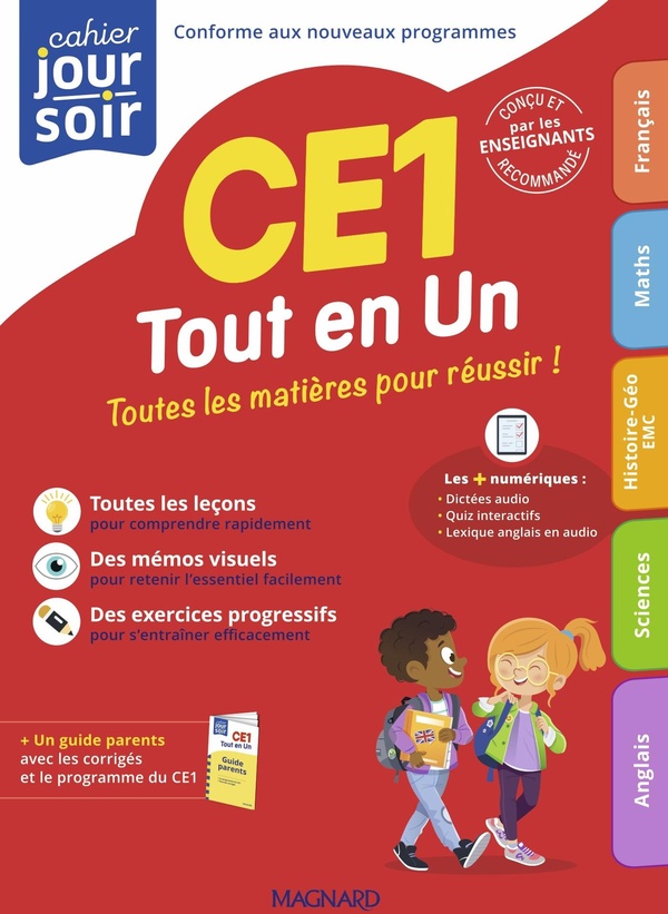TOUT EN UN CE1 - TOUTES LES MATIERES POUR REUSSIR