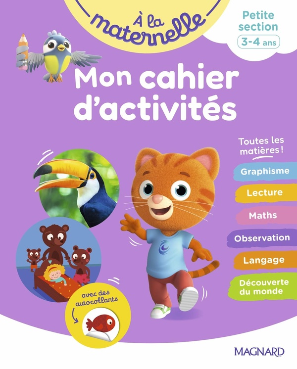 MON CAHIER D'ACTIVITES PS - A LA MATERNELLE - PETITE SECTION 3-4 ANS