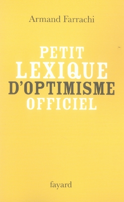 PETIT LEXIQUE D'OPTIMISME OFFICIEL