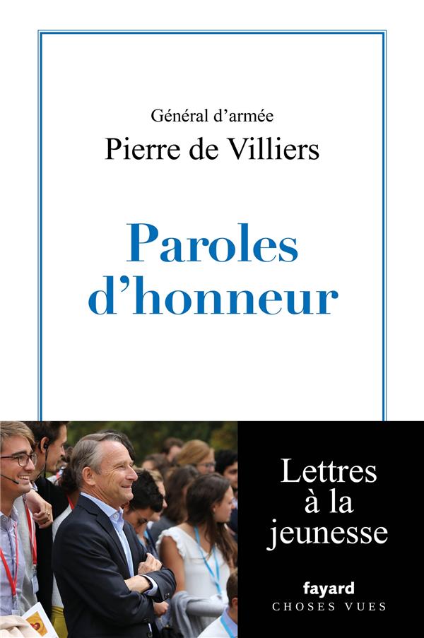 PAROLES D'HONNEUR - LETTRES A LA JEUNESSE