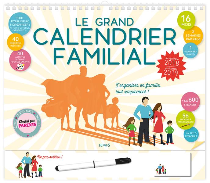 LE GRAND CALENDRIER FAMILIAL 2018-2019
