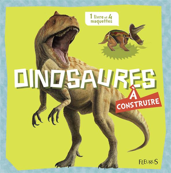 DINOSAURES A CONSTRUIRE - 1 LIVRE ET 4 MAQUETTES