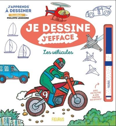 JE DESSINE J'EFFACE - LES VEHICULES