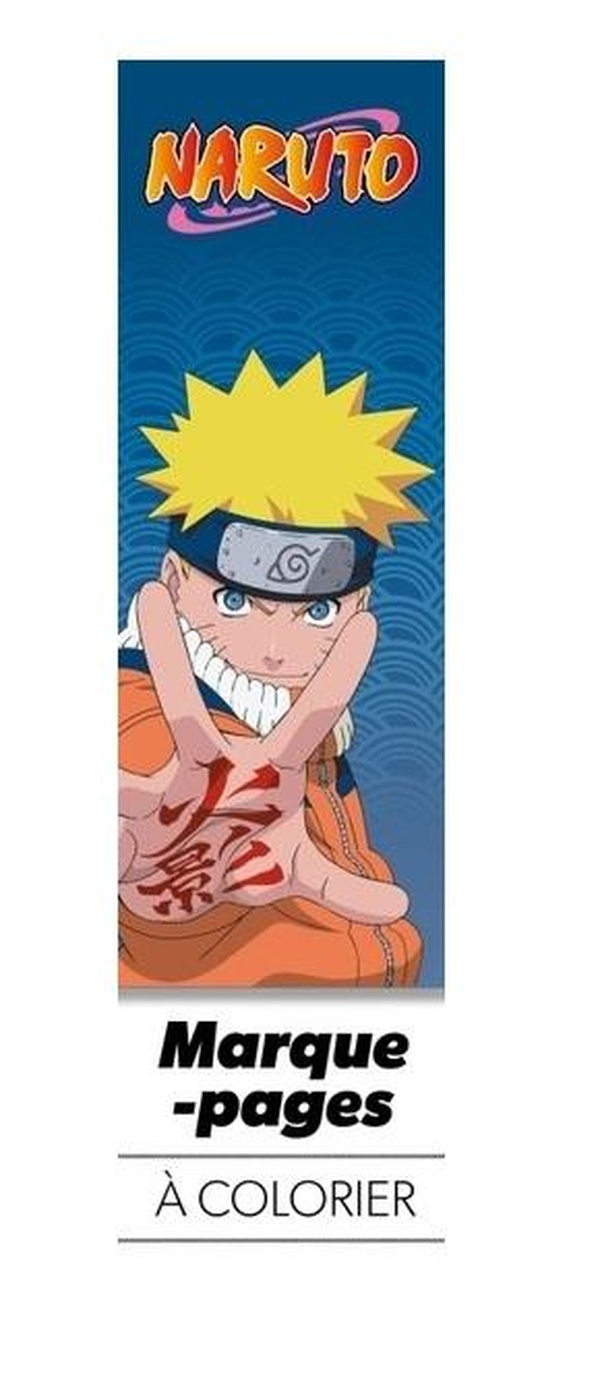 MARQUE-PAGES A COLORIER NARUTO VOL. 1 (BLEU)