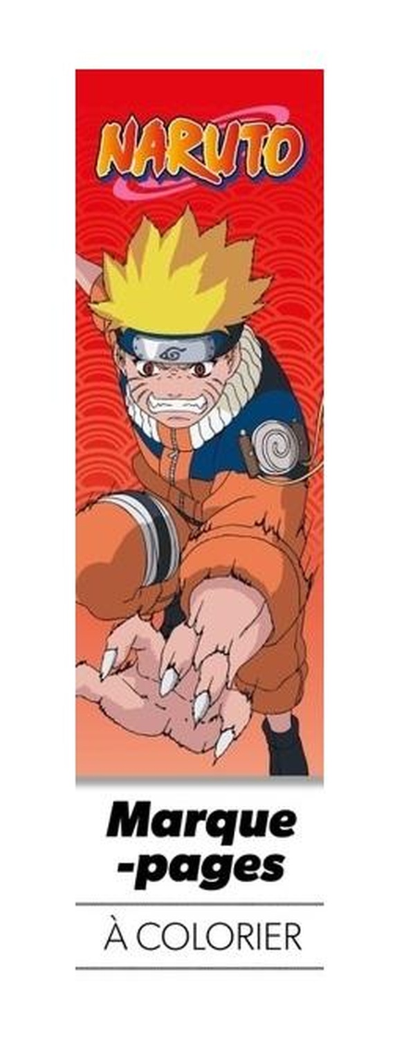 MARQUE-PAGES A COLORIER NARUTO VOL. 2 (ROUGE)