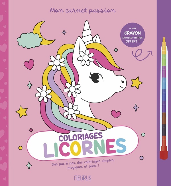 MON CARNET PASSION COLORIAGES LICORNES