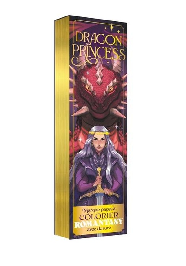 MARQUE-PAGES A COLORIER ROMANTASY - DRAGON PRINCESS