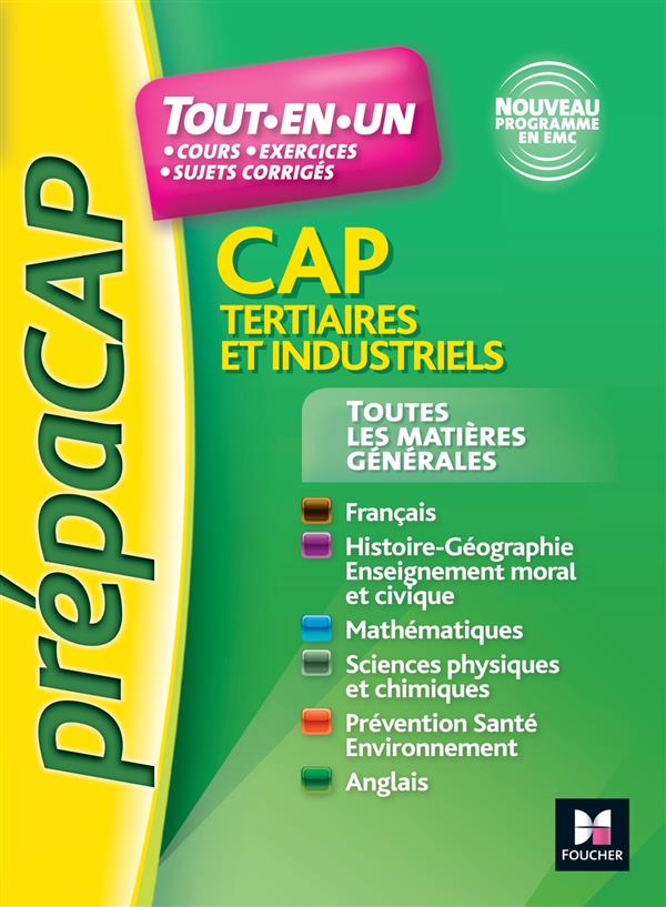 TOUTES LES MATIERES GENERALES CAP TERTIAIRES ET INDUSTRIELS NOUVEAUX PROGRAMMES - N 1