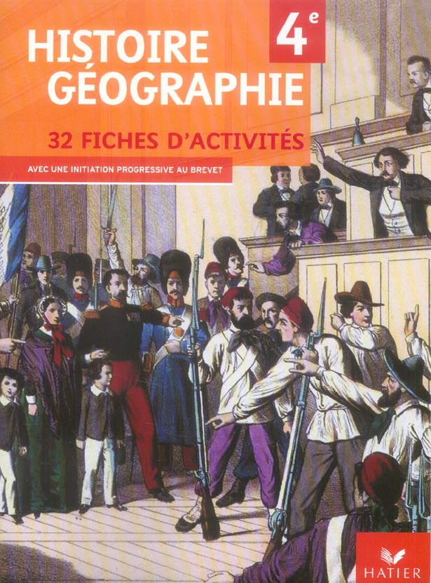 HISTOIRE-GEOGRAPHIE 4E - FICHES D'ACTIVITES, ED. 2006