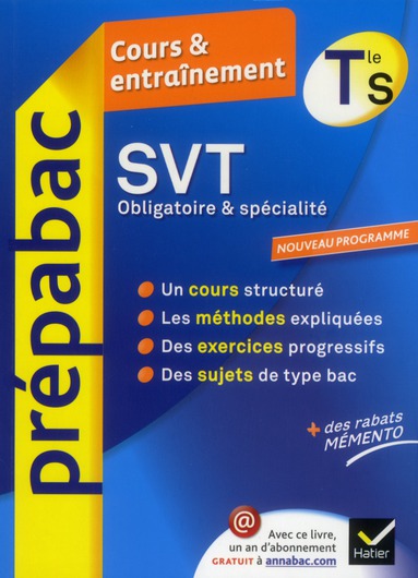 SVT TLE S SPECIFIQUE & SPECIALITE - PREPABAC COURS & ENTRAINEMENT