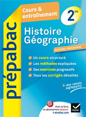 HISTOIRE-GEOGRAPHIE 2DE - PREPABAC COURS & ENTRAINEMENT