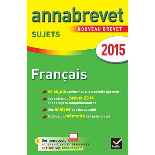 ANNALES ANNABREVET 2015 FRANCAIS