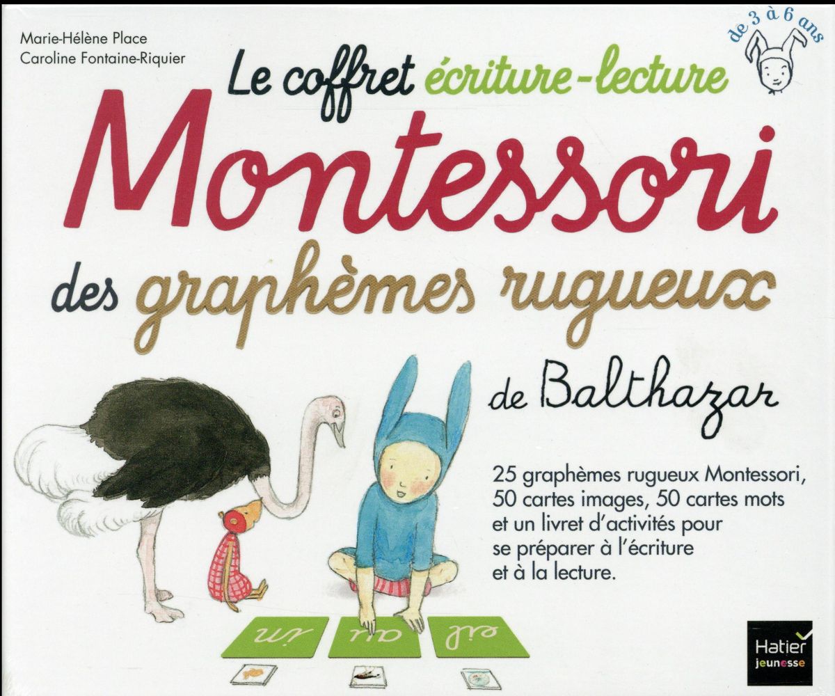 LE COFFRET ECRITURE-LECTURE MONTESSORI DES GRAPHEMES RUGUEUX DE BALTHAZAR