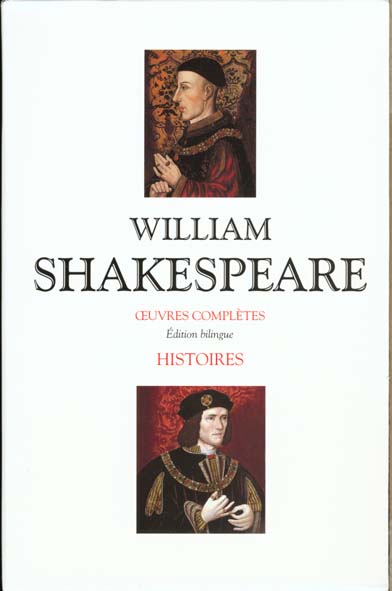 COFFRET 2 VOLUMES SHAKESPEARE - HISTOIRE - EDITION BILINGUE FRANCAIS/ANGLAIS