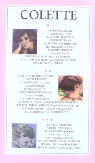 COLETTE - ROMANS - RECITS - SOUVENIRS - COFFRET 3 VOL. - NE