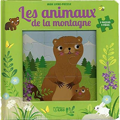 LIVRE PUZZLE 9P ANIM MONTAGNE