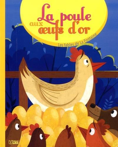 LIVRE FABLE LA POULE OEUFS OR