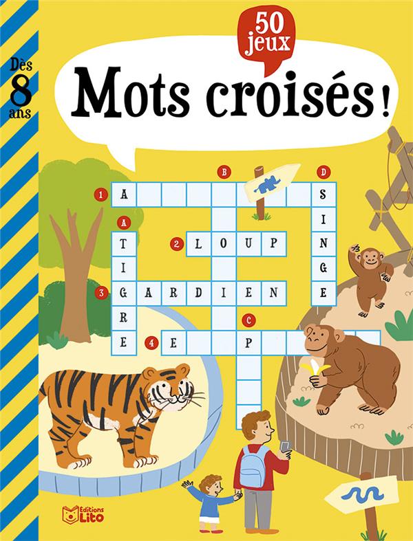 LIVRE JEUX MOTS CROISES 7 ANS