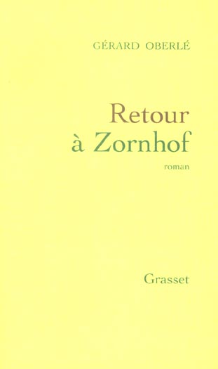 RETOUR A ZORNHOF