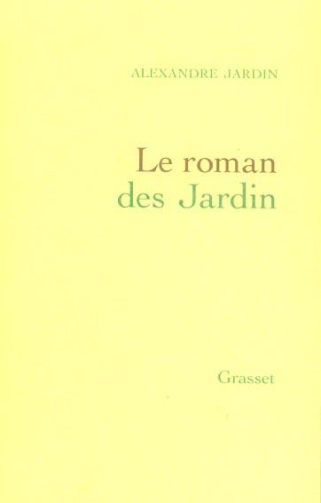 LE ROMAN DES JARDIN