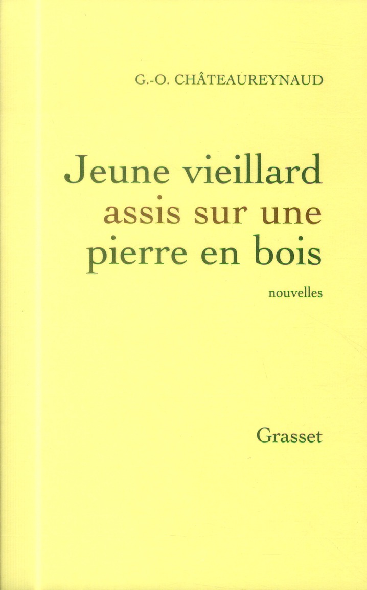 JEUNE VIEILLARD ASSIS SUR UNE PIERRE EN BOIS - NOUVELLES