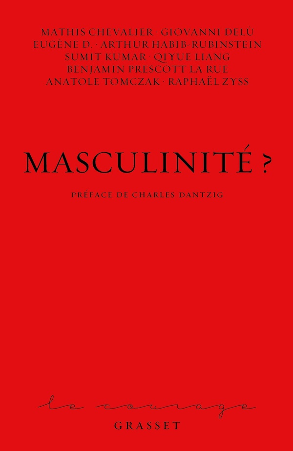 MASCULINITE - PREFACE DE CHARLES DANTZIG