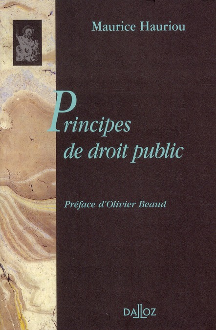 PRINCIPES DE DROIT PUBLIC - REIMPRESSION DE L'EDITION DE 1910