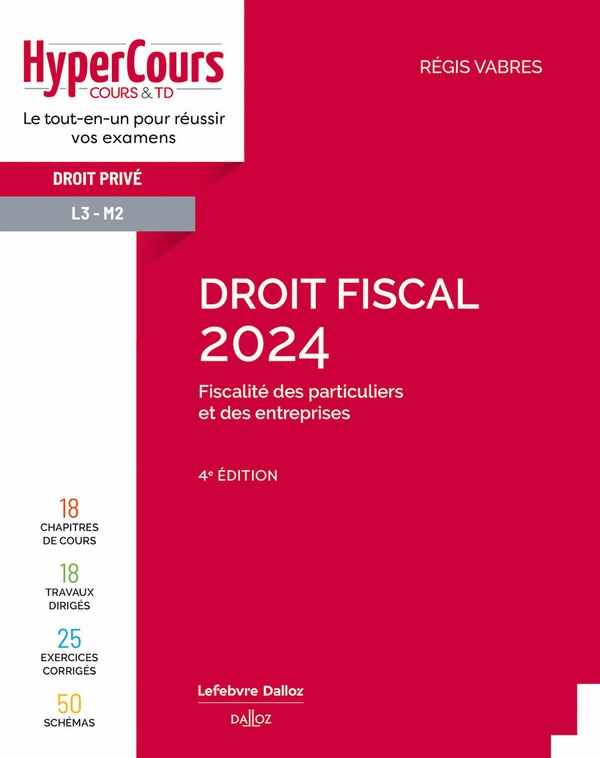 DROIT FISCAL 2024. 4E ED.