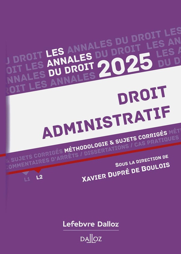 ANNALES DROIT ADMINISTRATIF 2025