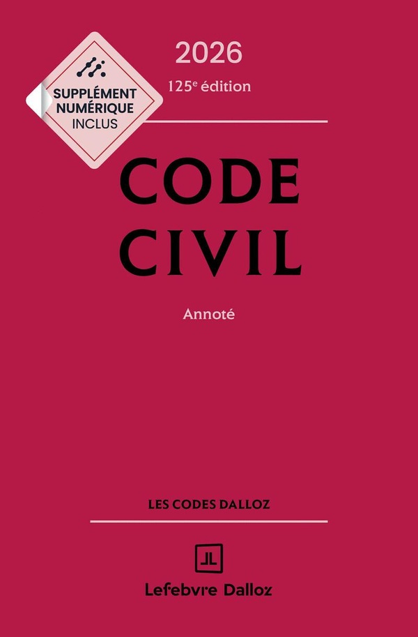 CODE CIVIL 2026, ANNOTE. 125E ED.