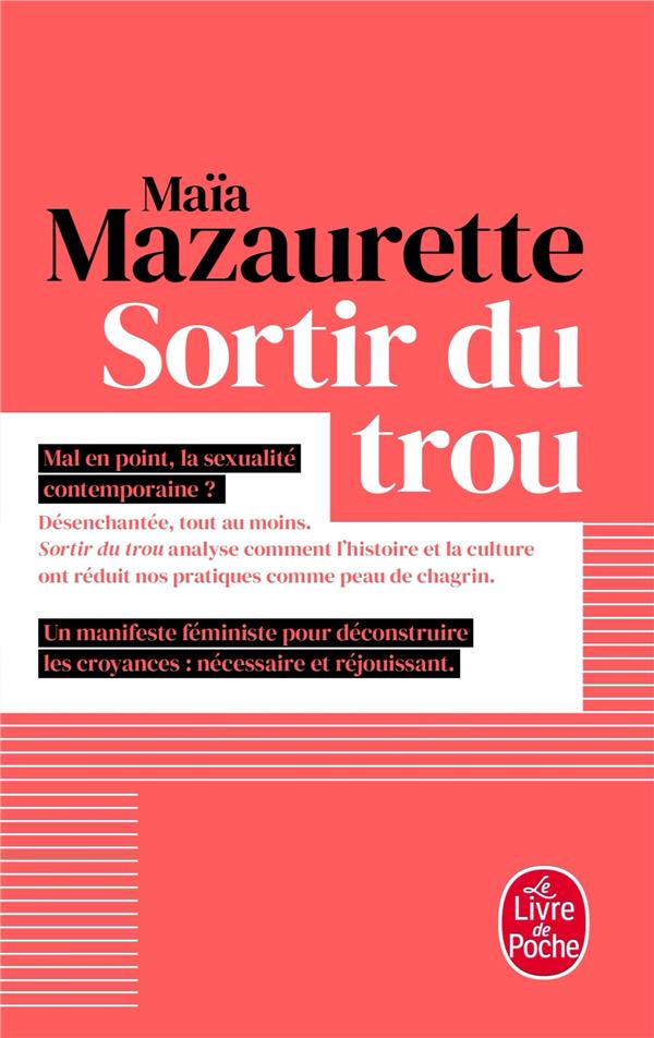 SORTIR DU TROU - LEVER LA TETE - ET ECHAPPER A NOTRE VISION ETRIQUEE DU SEXE - ET INVENTER UN NOUVEA