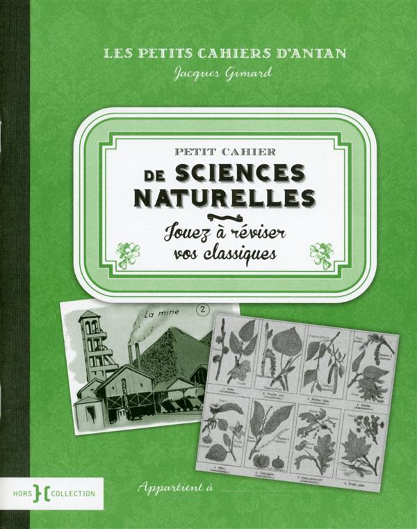 PETIT CAHIER DE SCIENCES NATURELLES