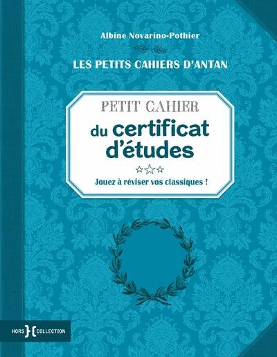 PETIT CAHIER DU CERTIFICAT D'ETUDES