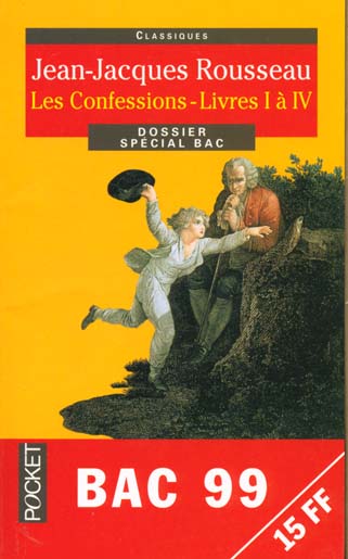 LES CONFESSIONS LIVRE DE 1 A 4