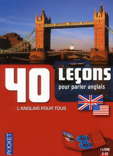 COFFRET 40 LECONS POUR PARLER L'ANGLAIS (LIVRE + 2 CD)