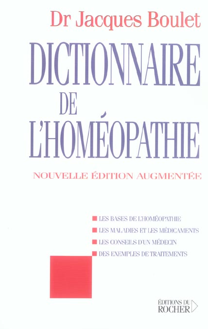 DICTIONNAIRE DE L'HOMEOPATHIE 2006