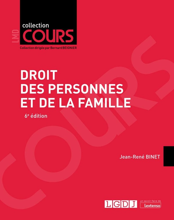 DROIT DES PERSONNES ET DE LA FAMILLE