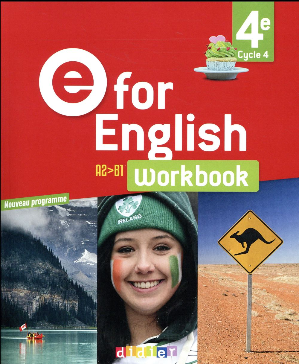 E FOR ENGLISH 4E - ANGLAIS ED. 2017  - WORKBOOK